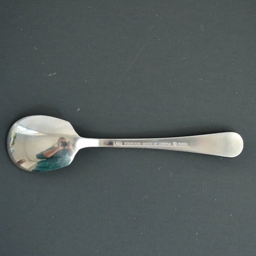 Washington Forge Spirit of America Stainless Korea Sugar Spoon Vintage